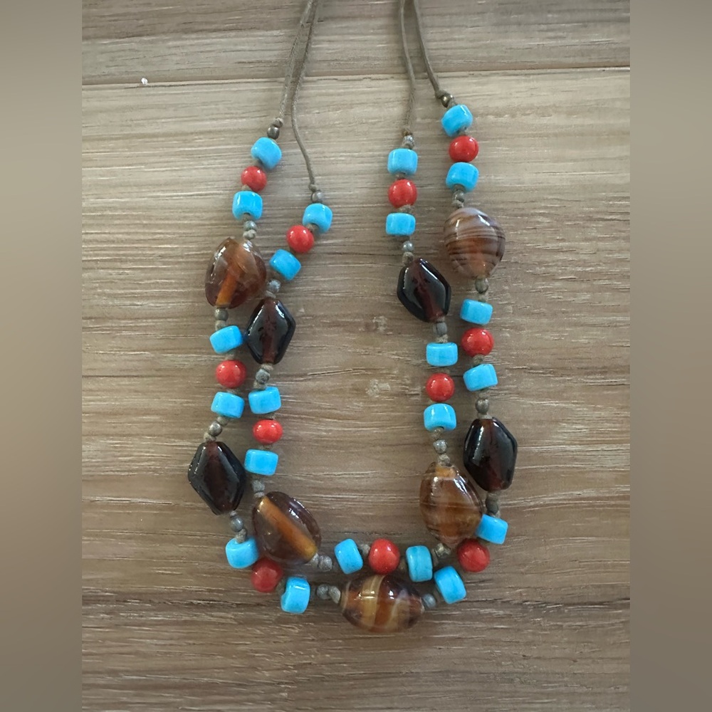 Vintage Glass Bead Necklace